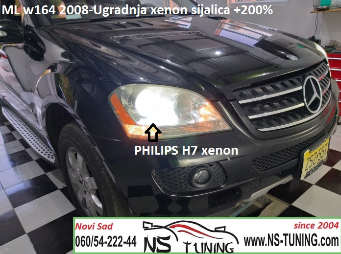 ml w164 mercedes h7 sijalica xenon canbus trafo balast ugradnja philips novi sad ns tuning